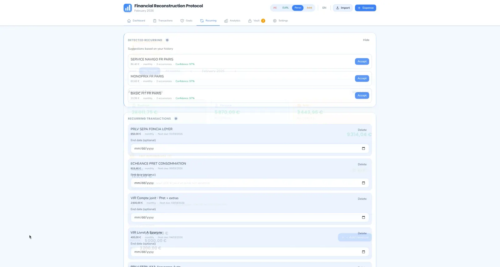Financials screenshot 5