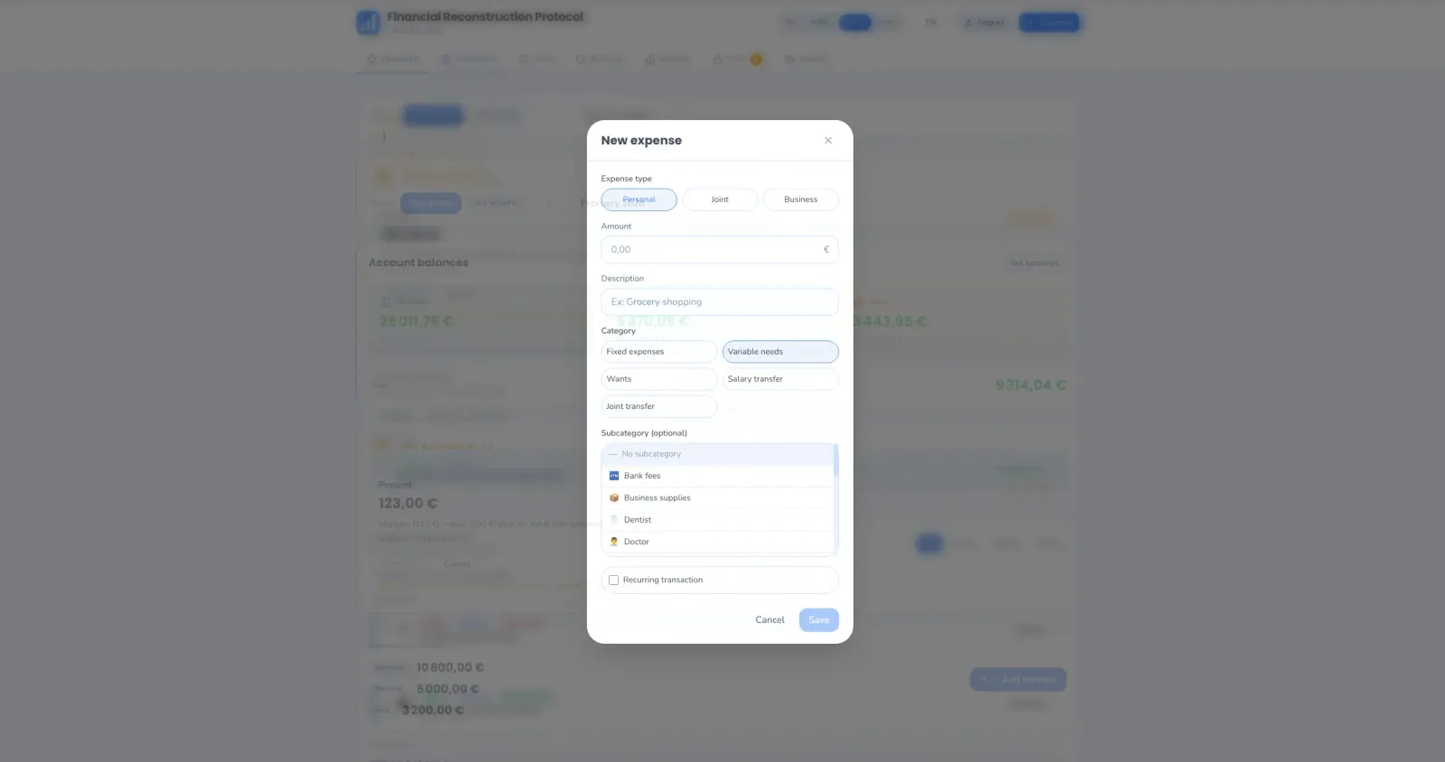 Financials screenshot 8